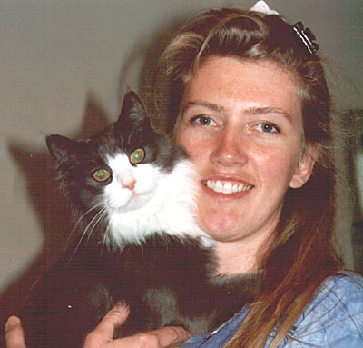 Silvia och jag i en kram.
